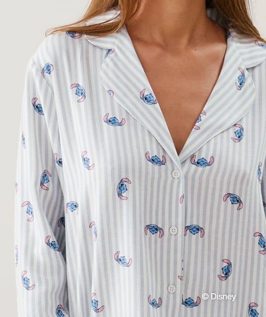 Stitch flannel shirt;