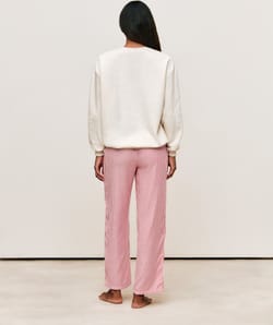 Ensemble sweatshirt molleton et pantalon flanelle;