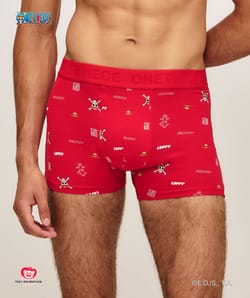 Boxer en coton imprim&eacute; One Piece;