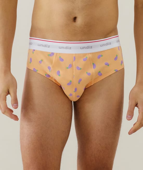 Slip de algodón con estampado;