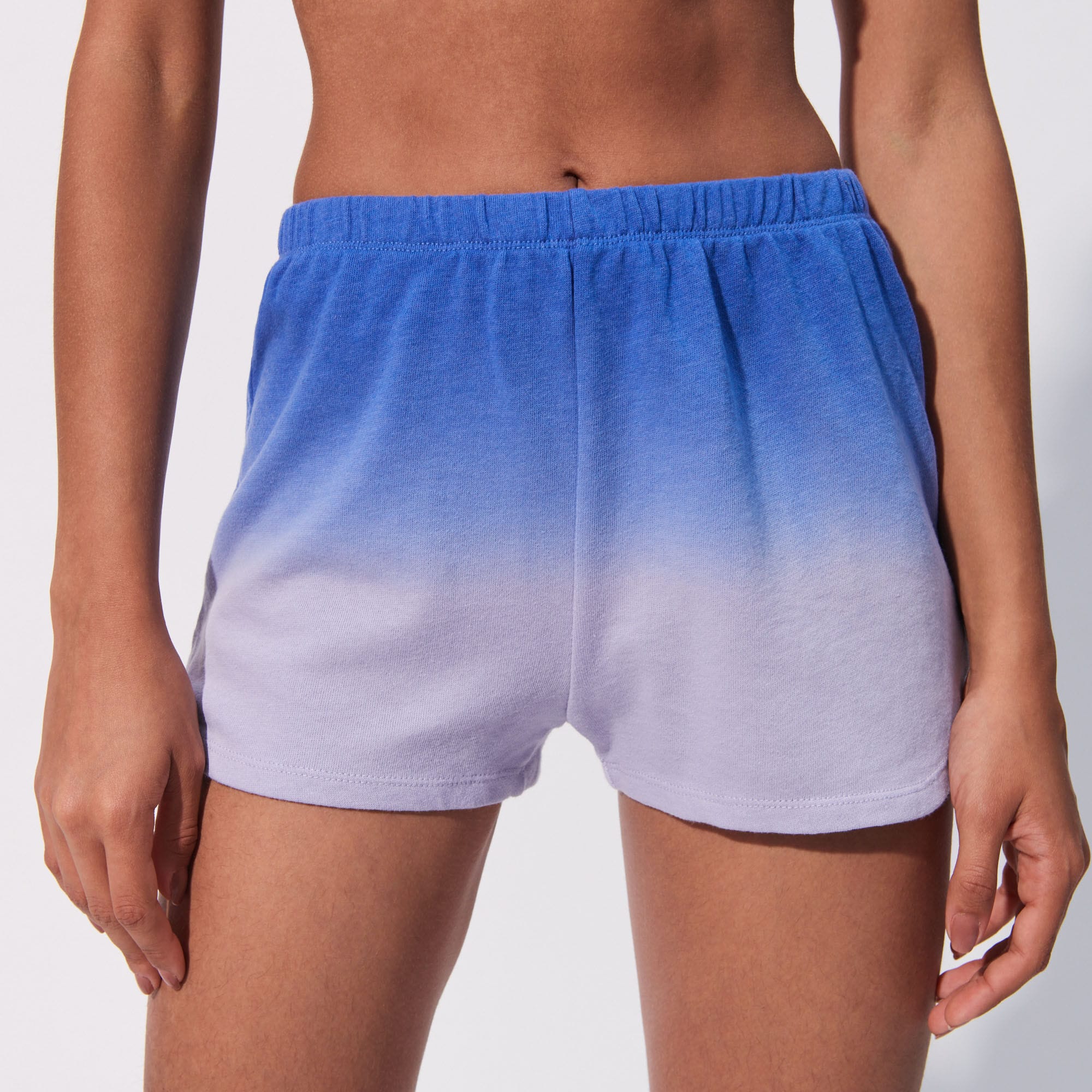 Short Soffe Tie-dye à Enfiler - Taille élastique, Coton/poly, Petit (S), Rose/blanc/orange