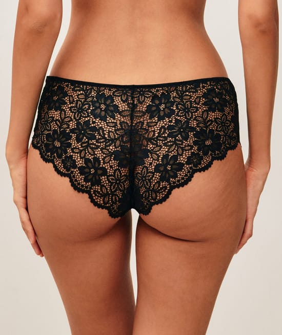Shorty en dentelle florale;
