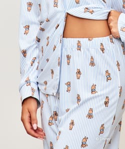 Winnie the Pooh striped jersey pants;