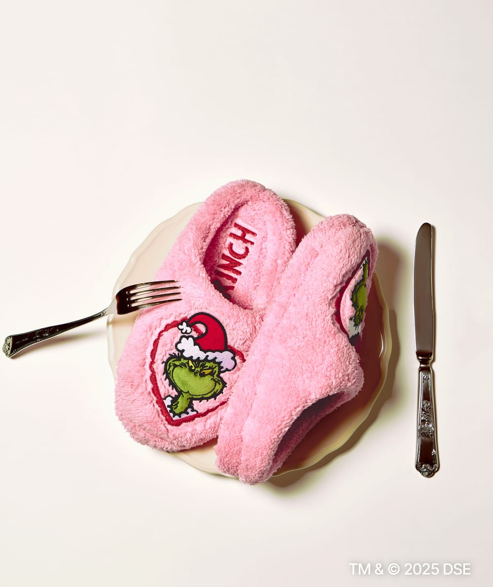 Chaussons sherpa Grinch;