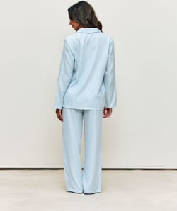 Pantalón de franela a rayas;