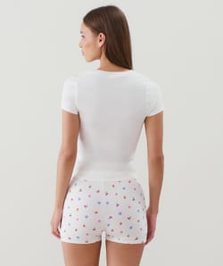 Short en jersey à motifs;