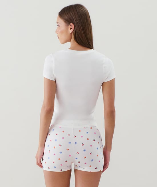 Short en jersey à motifs;
