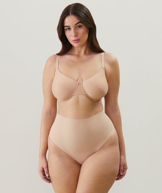 Microfiber balconette bra;