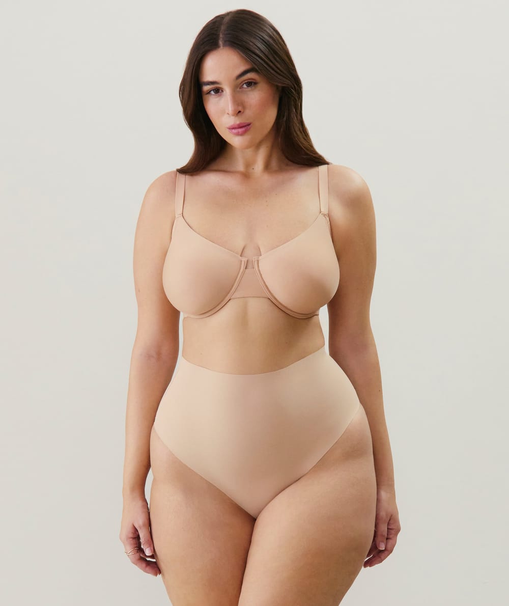 Microfiber balconette bra;