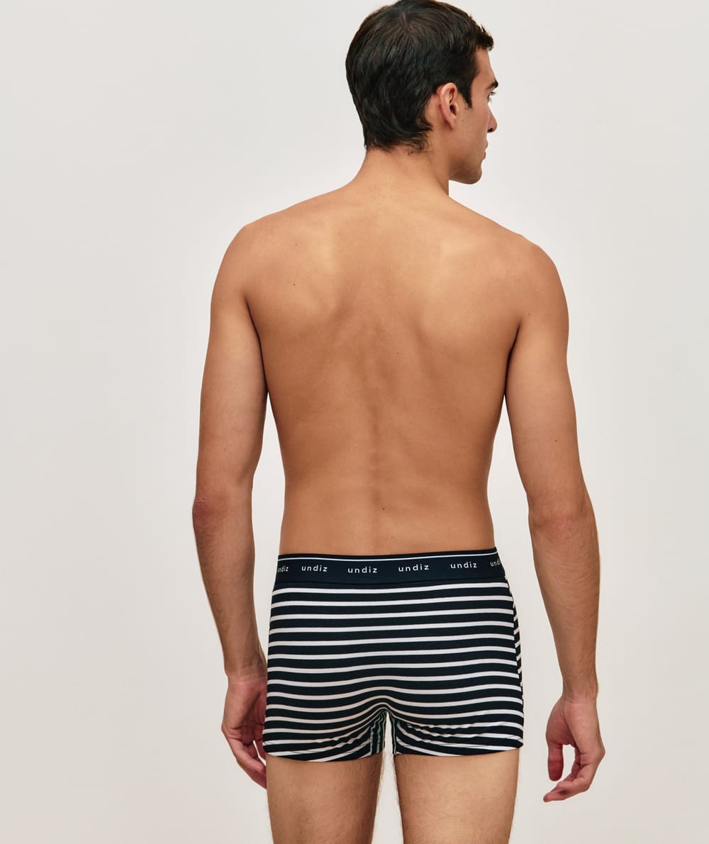 Katoenen boxershort met strepen ;