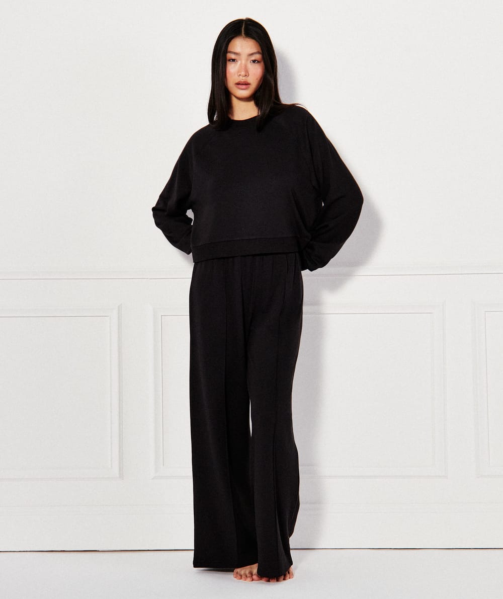 Sweatshirt van fleece;