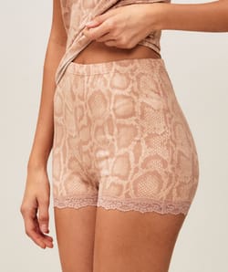 Snake print jersey set;