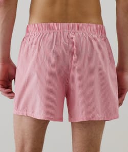 Striped boxer shorts;