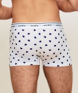 Boxer en coton motifs coeurs;