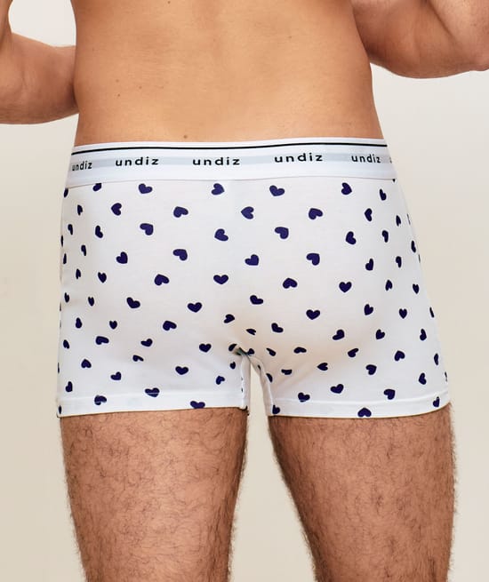 Boxer en coton motifs coeurs;