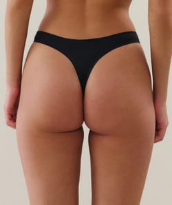 Microfiber thong;