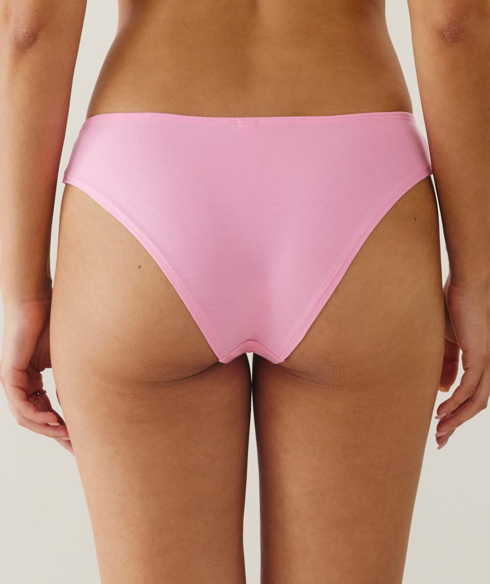 Pack of 3 patterned cotton knickers;