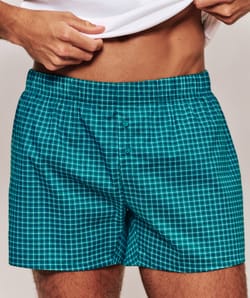 Checked Boxer Shorts;