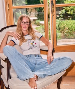 T-shirt manches courtes en jersey Snoopy;