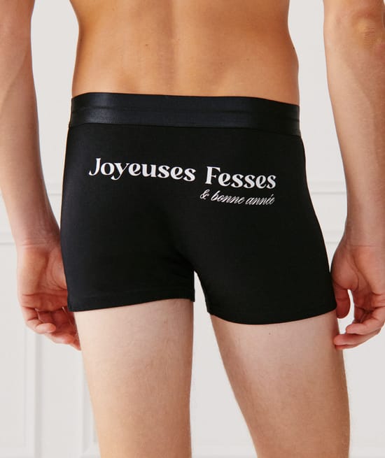 Boxer à message en jersey;