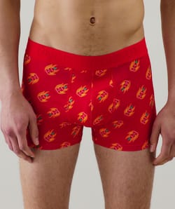 Boxer shorts with pattern;
