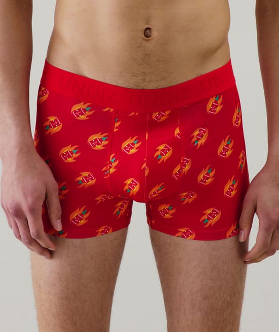 Boxer shorts with pattern;