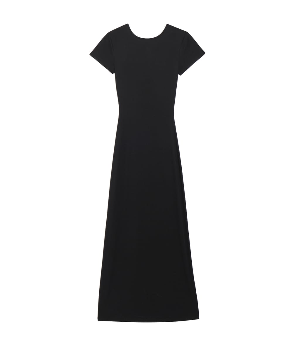 Lange jersey jurk;