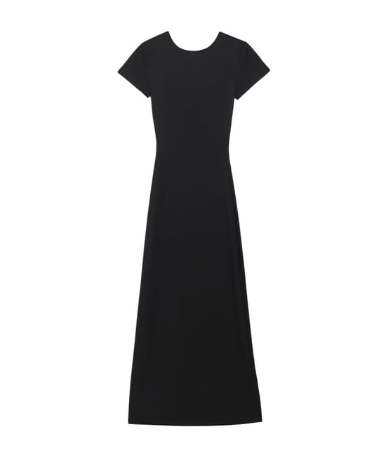 Lange jersey jurk;