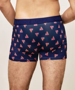 Microfibre boxer shorts with fancy patterns;