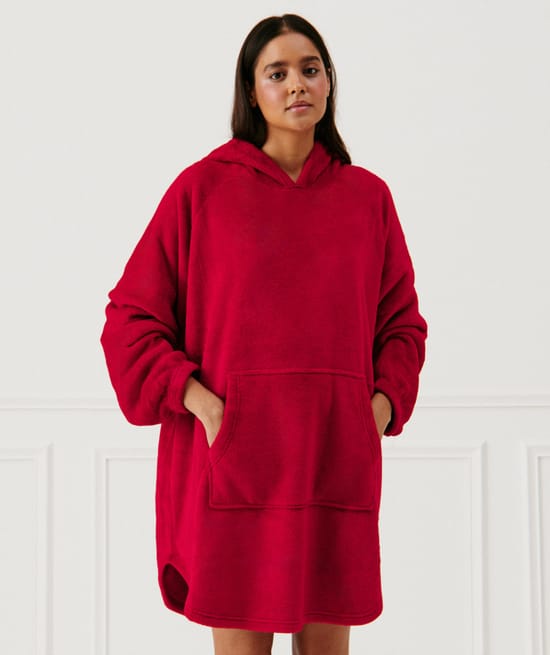 Pull plaid en polaire;