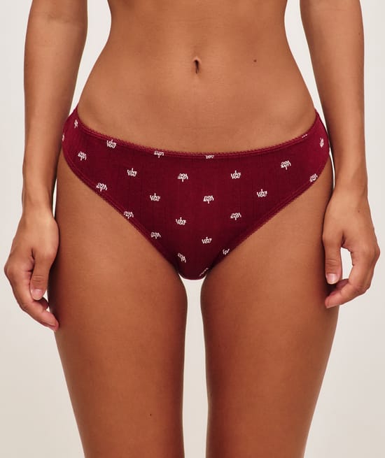 Pack of 3 patterned cotton panties;