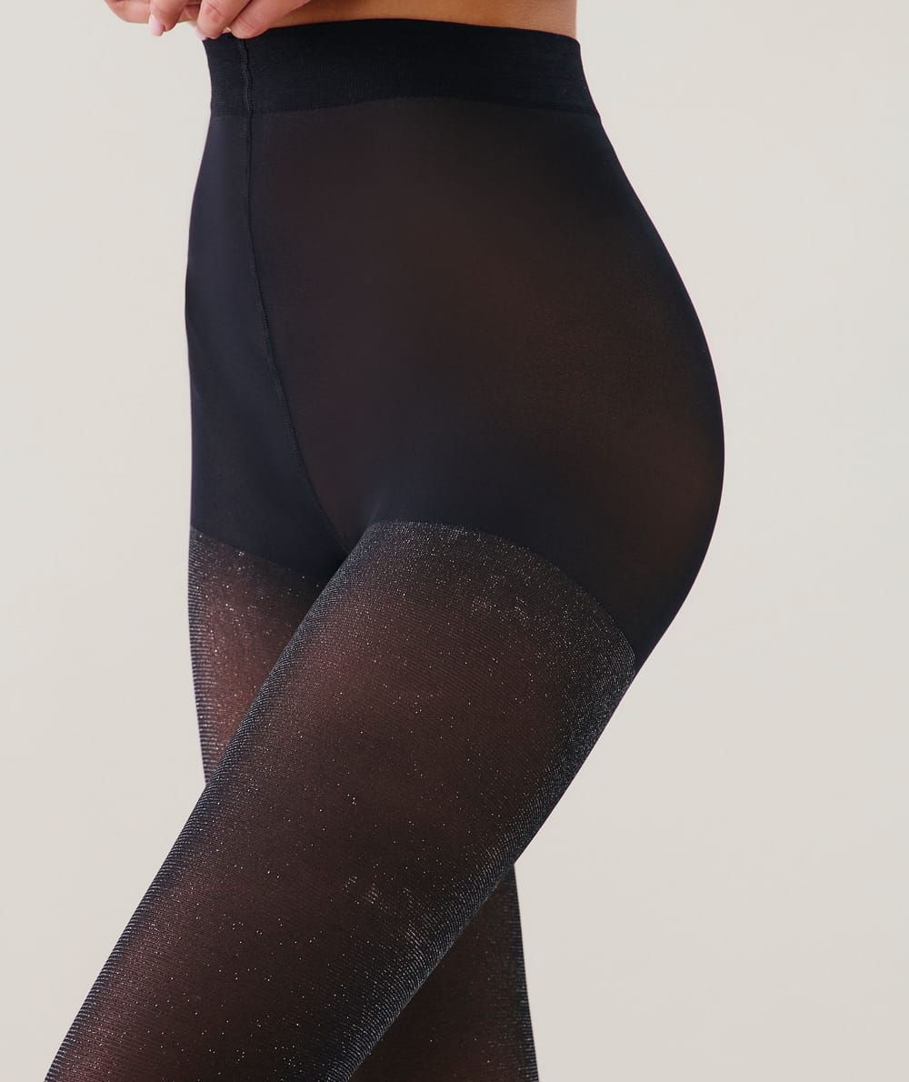 Glittery shiny tights 40 denier;