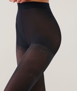 Glittery shiny tights 40 denier;