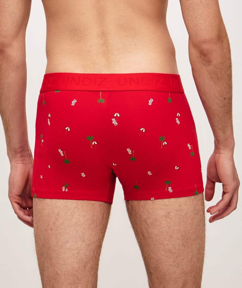 Boxer en coton motifs plage;
