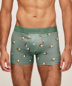 Boxer en microfibre &agrave; motifs noix de coco;