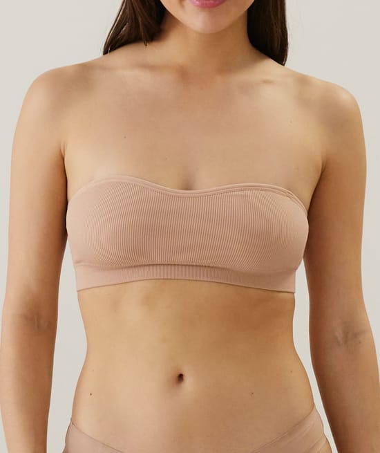 Seamless bandeau bra;