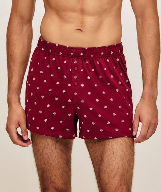 I Love You printed jersey boxer shorts;
