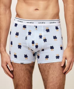 Boxer shorts with teddy bear pattern;