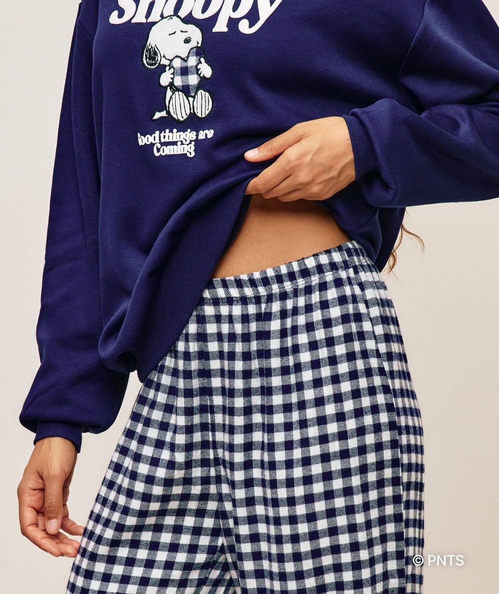 Snoopy sweatshirt and pants set;